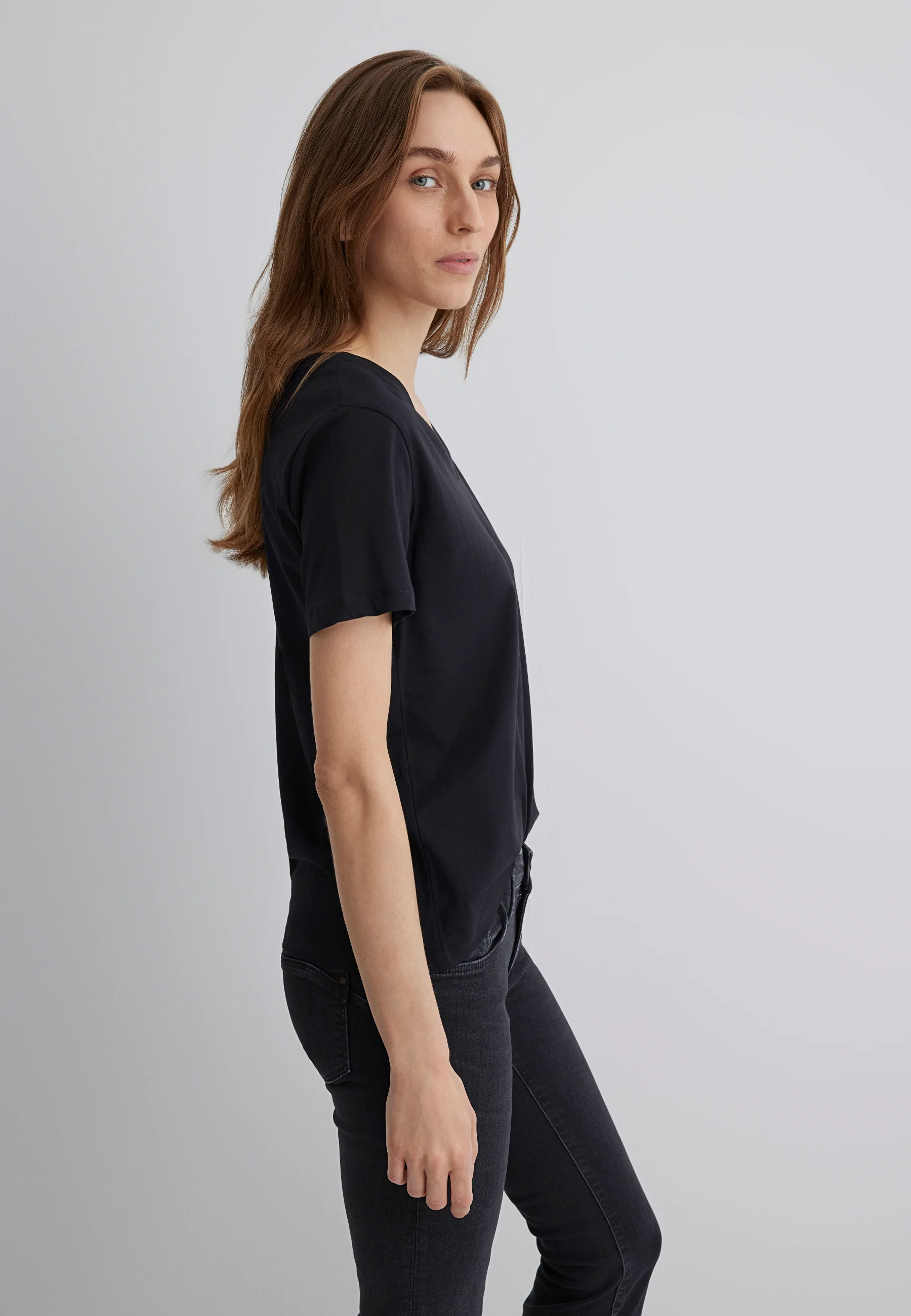 V NECK T-SHIRT | T-Shirt V-Neck - Image 3
